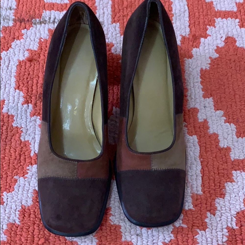 Brown Suede Women Heel